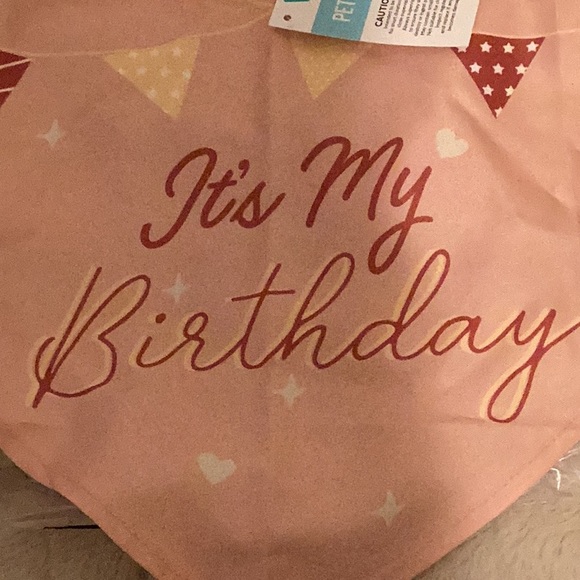 NEW Frisco It's My Birthday Dog & Cat Bandana, Pink - Picture 4 of 6